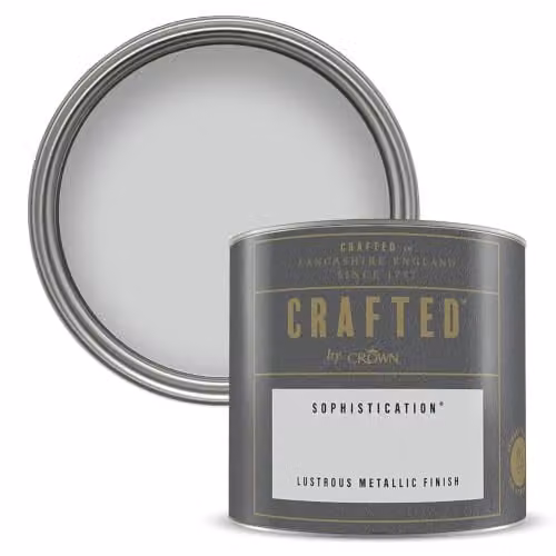 Crown Metallic Paint Tester Pot Sample, Silver, 125ml – 1