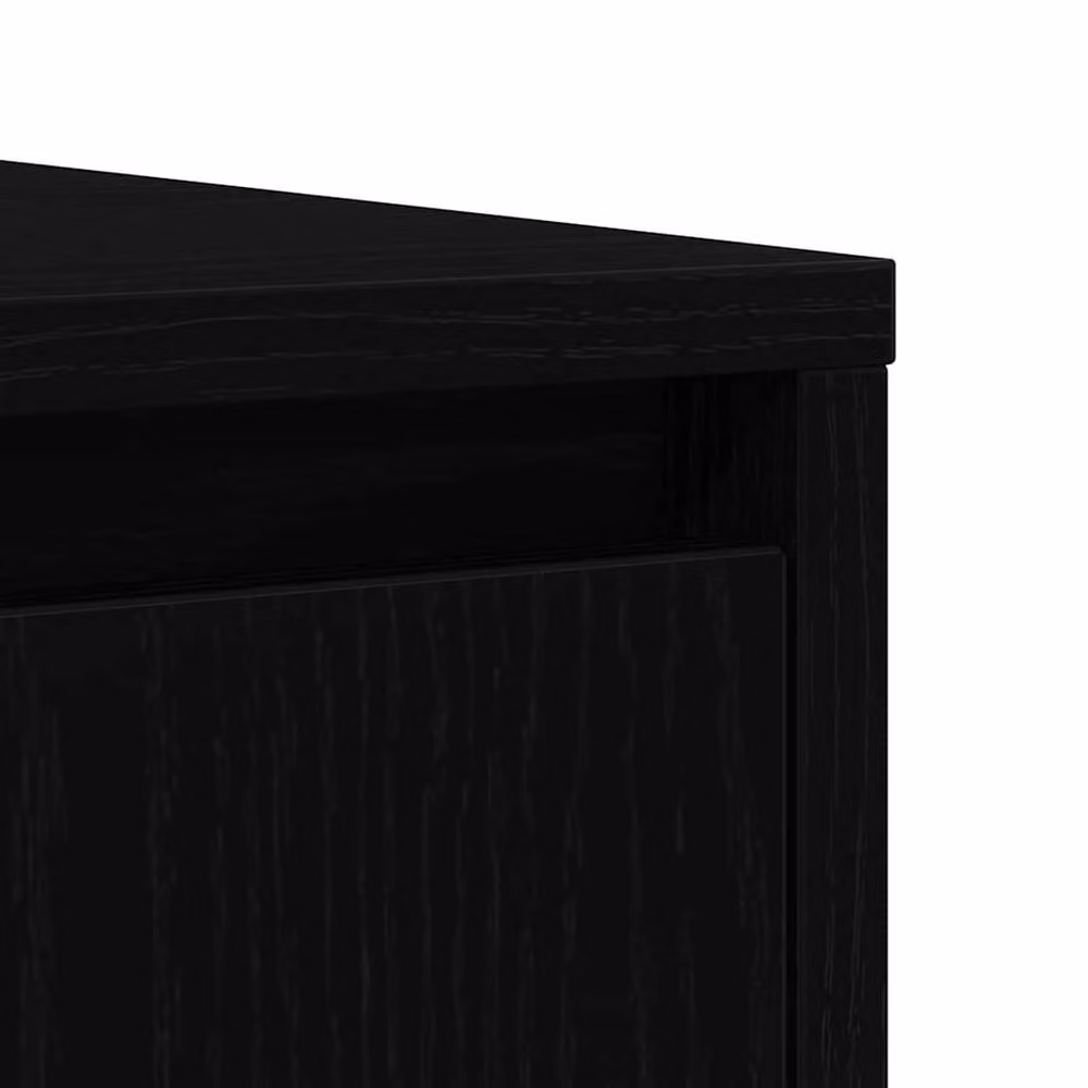 Berkfield Home Black Oak Sideboard, W/D/H: 85 x 34 x 76 cm – 7