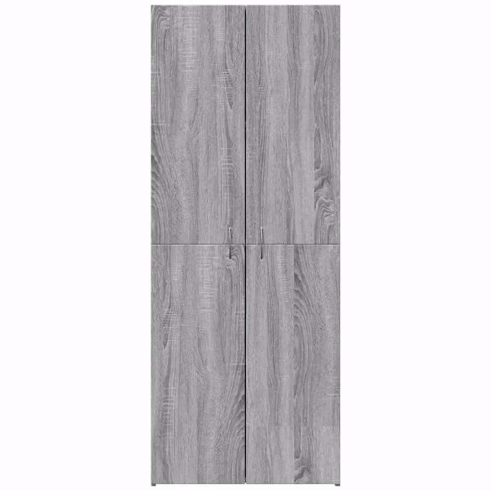 Berkfield Home Grey Sonoma File Cabinet with Hinged Doors, W/D/H: 60 x 32 x 153 cm – 2