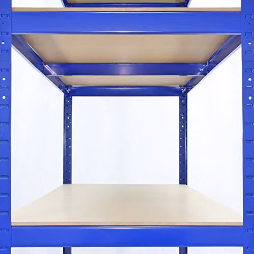 Monster Racking T-Rax Heavy Duty Steel Storage Shelving, Blue, W: 120 cm, D: 60 cm, H: 180 cm – 5