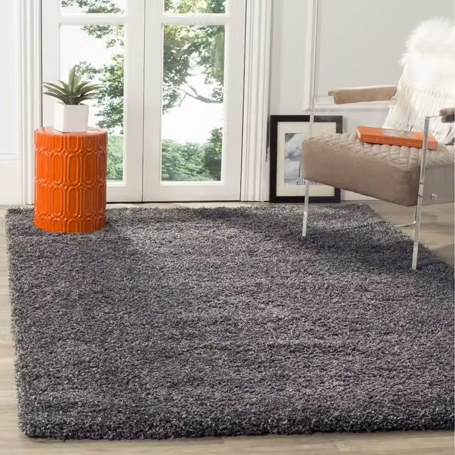 Smart Living Modern Shaggy Rug in Grey, W: 160 cm, L: 230 cm