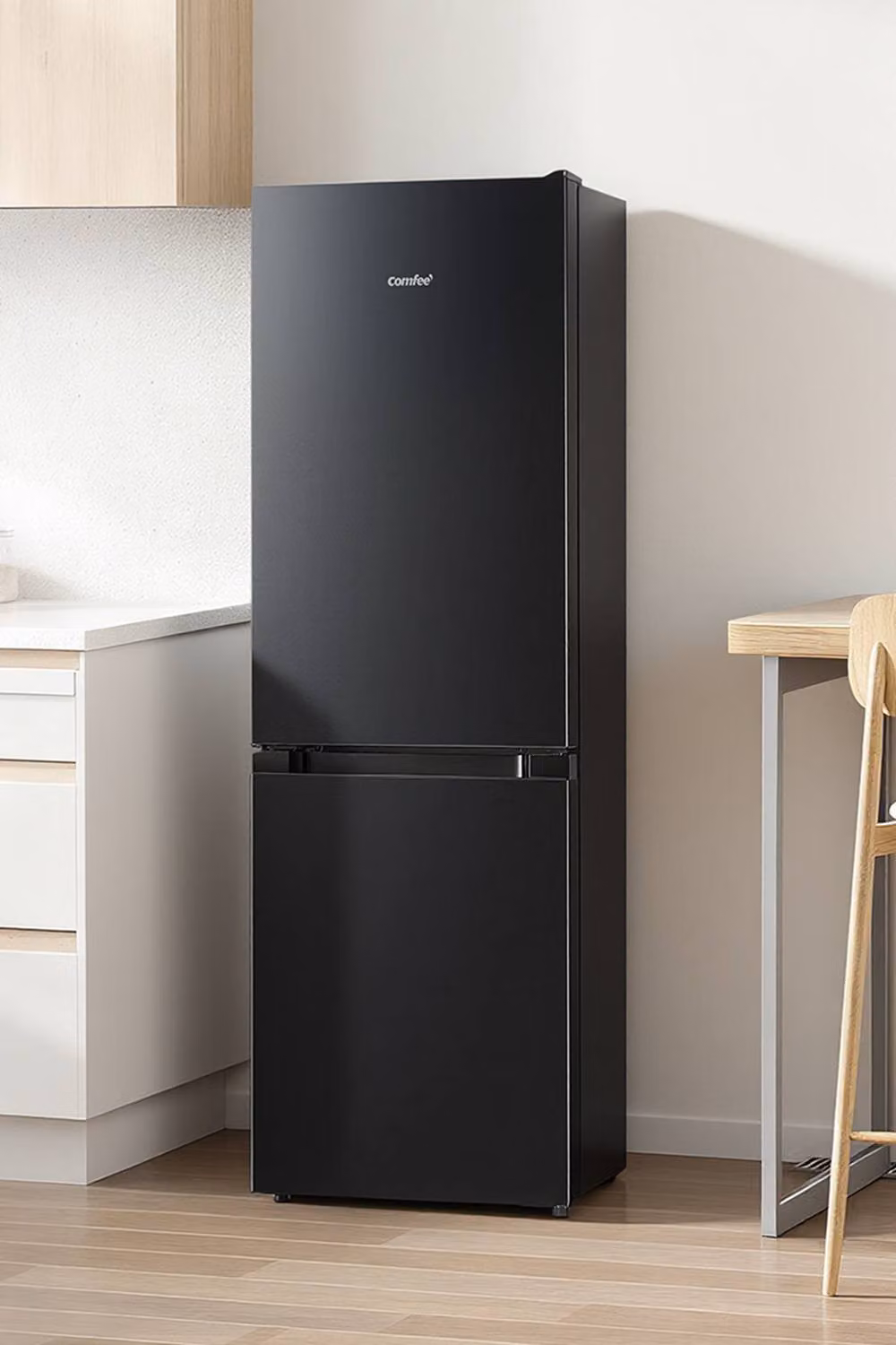Living and Home 174L Freestanding Tall Fridge Freezer with Reversible Door Hinge in Black – 6