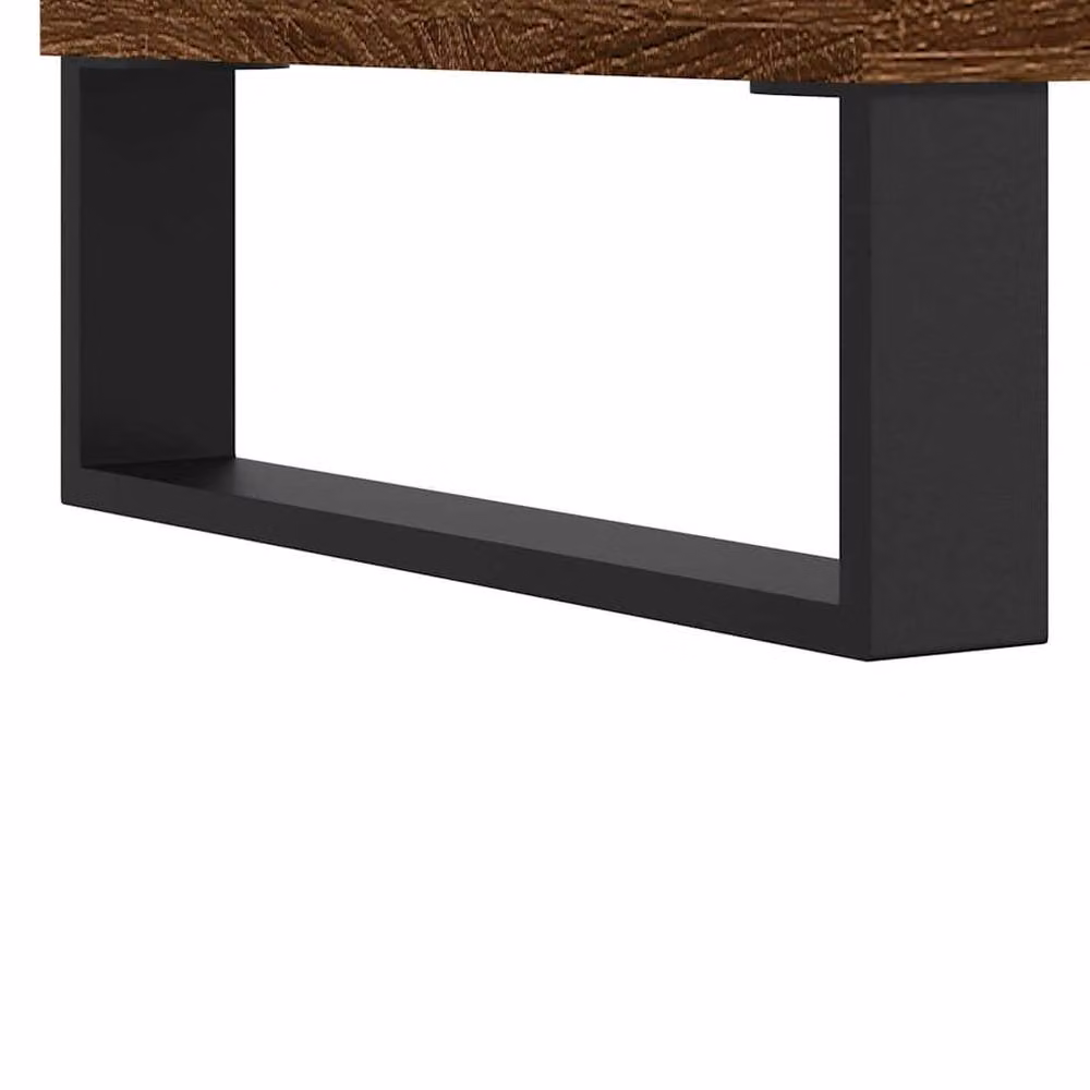 Berkfield Home Modern Smoked Oak Coffee Table in Brown with Lift Mechanism, W: 60 cm, D: 44.5 cm, H: 45 cm – 6