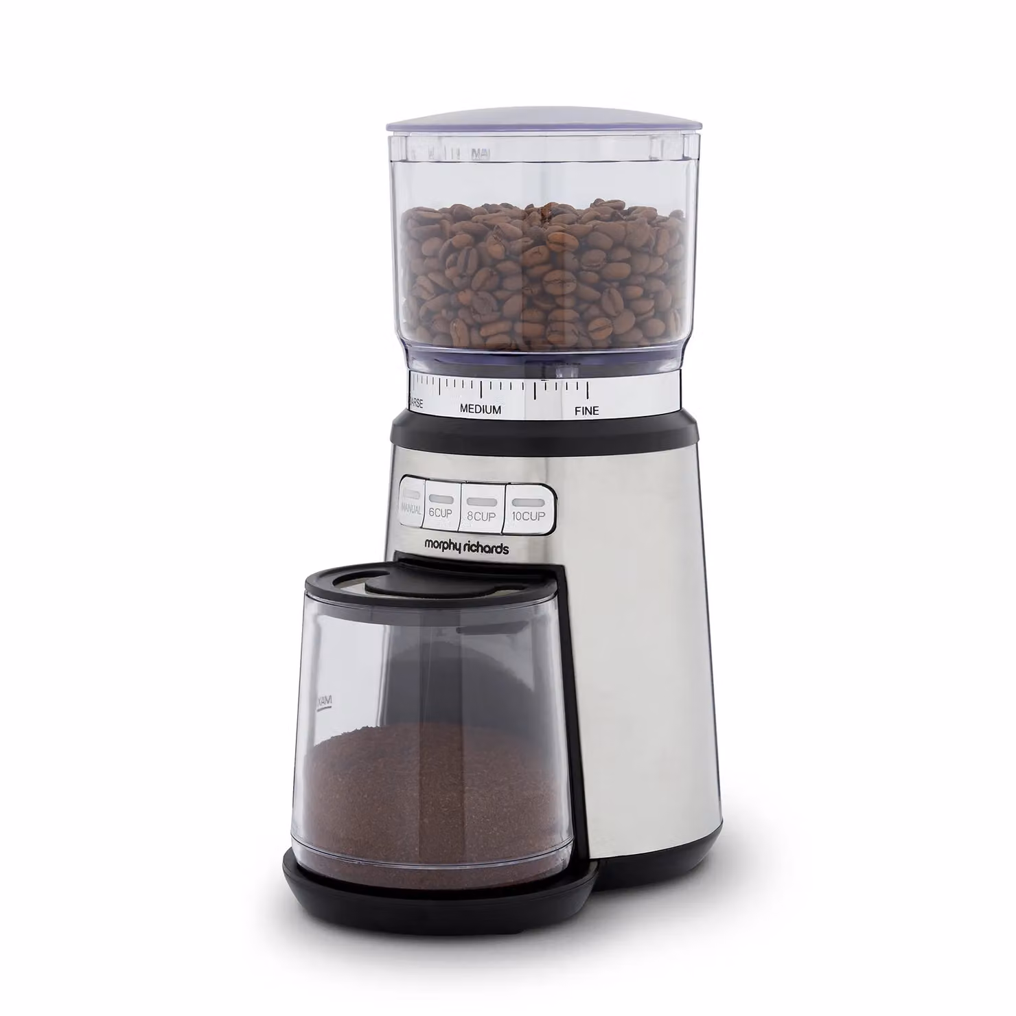 Morphy Richards Brew & Blend Electric Coffee Grinder and Burr in Silver, 200g – 5