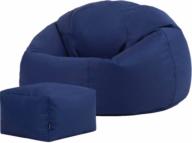 icon Classic Indoor Outdoor Bean Bag Chair in Blue – 1