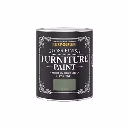 Rust-Oleum Gloss Furniture and Skirting Board Paint, Green, 750ml – 3