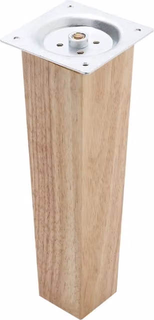 Livingandhome 4 Piece Set of Square Wooden Furniture Legs for Chairs and Sofas in Brown Matt Finish