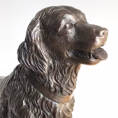 Animal Crackers Golden Retriever Dog Figurine in Bronze – 4