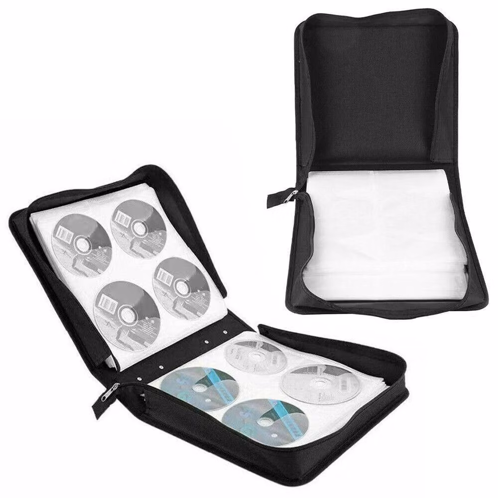 SPETLEK CD DVD Disc Storage Bag and Protector Holder for 500 Discs, Black – 4