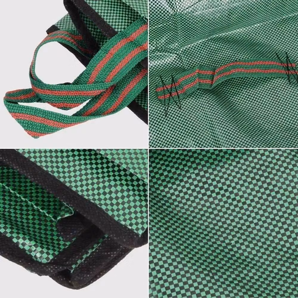 NESTLUNE Heavy Duty Garden Grass and Waste Sacks, Green, W/D/H: 100 x 100 x 100 cm – 3