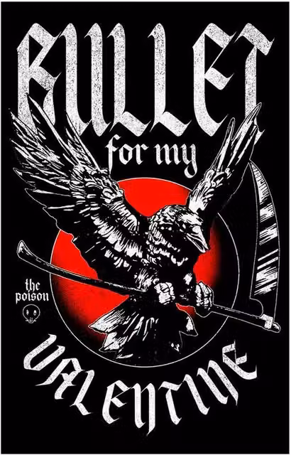 Bullet For My Valentine The Poison Crow Textile Poster in Black, W: 106 cm, H: 70 cm – 1
