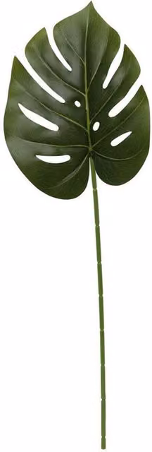Kingsbury Gifts Artificial Monstera Leaf Stem, Green, Height: 60 cm