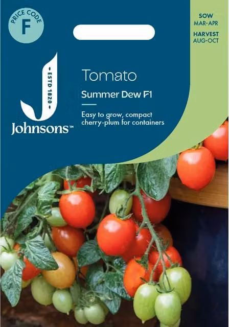 Johnsons Seeds Tomato Summer Dew Red Vegetable Seeds