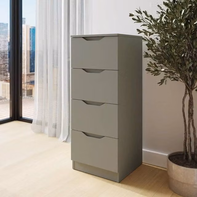 SPETLEK Modern 4 Drawer Chest of Drawers in Sage Green