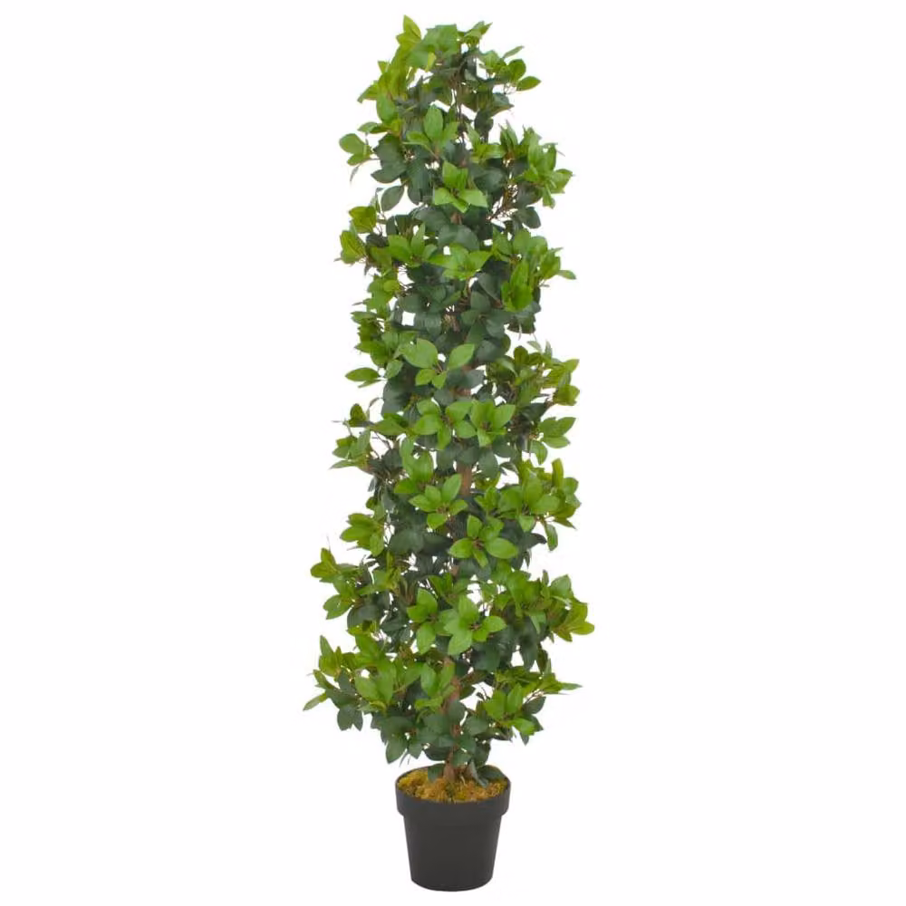 Berkfield Home Artificial Laurel Tree with Pot, Green, Height: 150 cm – 2