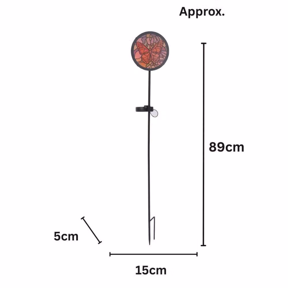 Marco Paul Solar Butterfly Garden Stake Light in Multicolour – 2