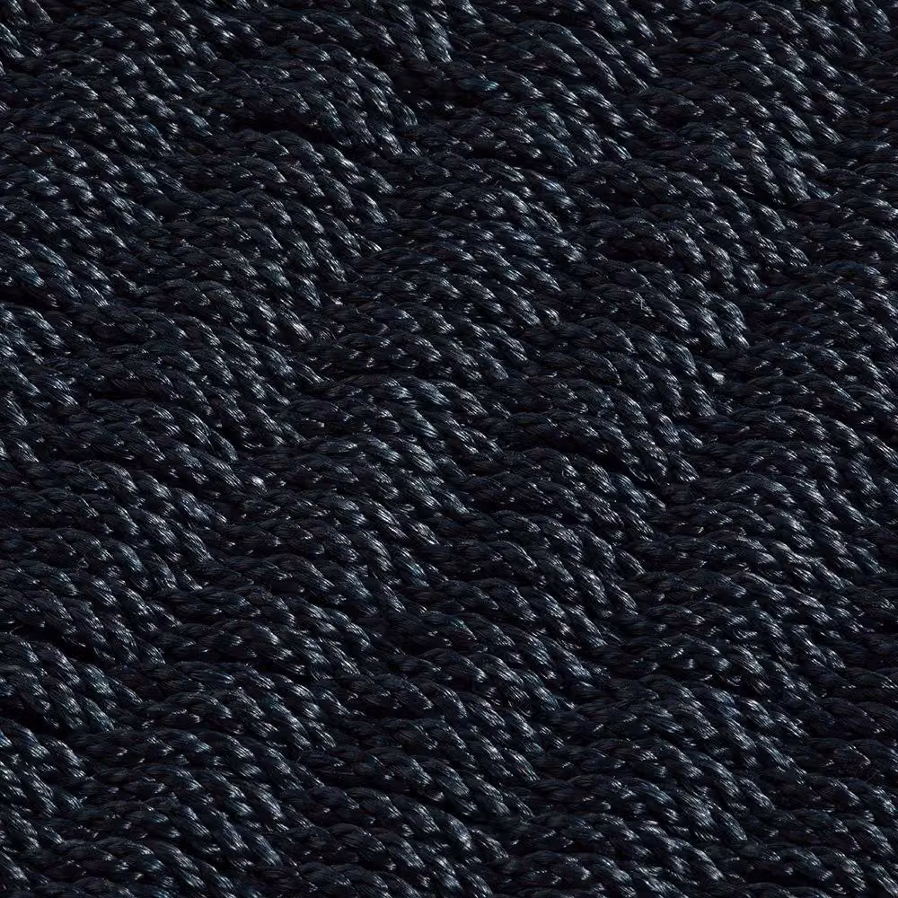 Esselle Didsbury Braided Polypropylene Small Rectangular Mat in Blue, W: 45 cm, D: 75 cm – 2