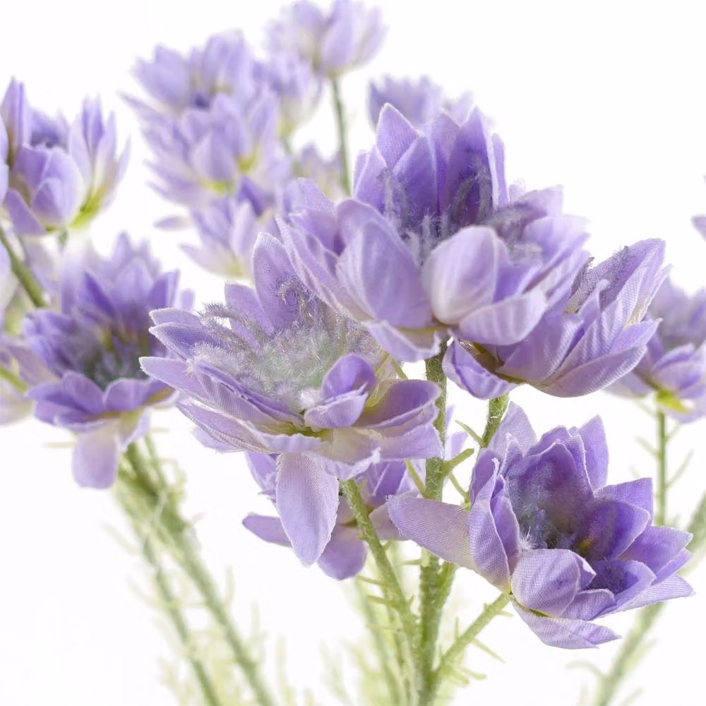 Leaf Pack of 6 Purple Artificial Starflower Stems, 60 cm Height – 2