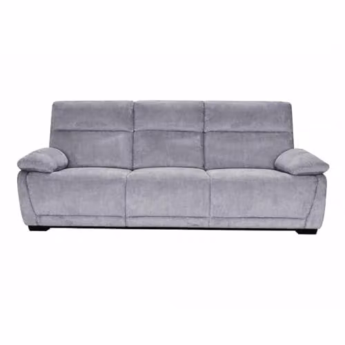 Furnishings For Less UK Piccadilly 3 Seater Electric Recliner Sofa in Grey Fabric with USB Charging Port