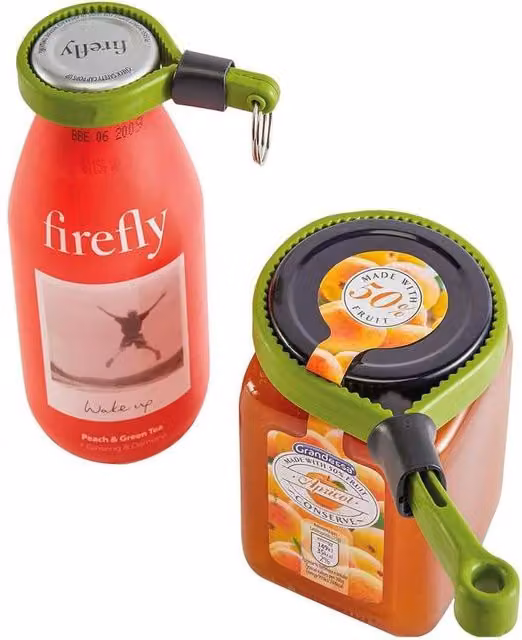 mysmartbuy 2 x Green Bottle and Jar Openers with Ergonomic Grip