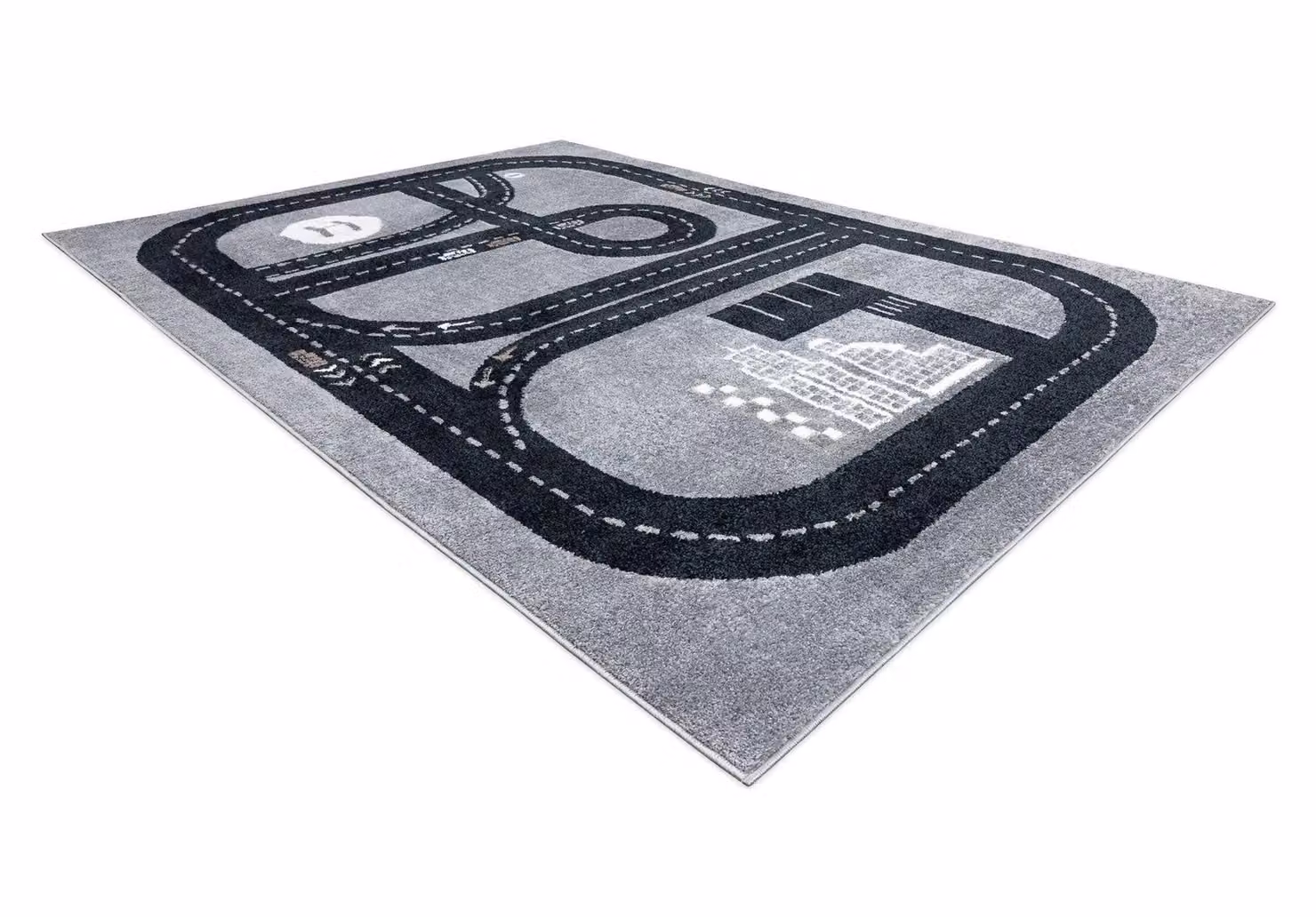 RugsX Fun Rectangular Childrens Rug in Grey, W: 80 cm, L: 150 cm – 3