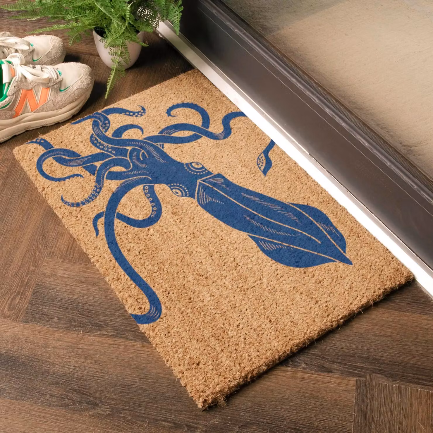Artsy Mats Squid Doormat in Brown, W/D/H: 60 x 40 cm – 2
