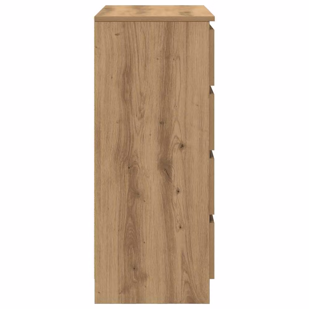 Berkfield Home Artisan Oak Sideboard with Drawers in Brown, W/D/H: 71 x 35 x 84 cm – 3
