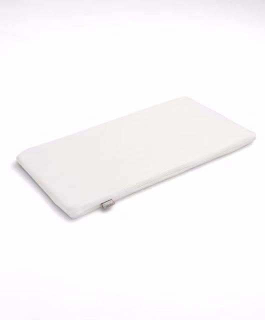 Mamas & Papas Snuzpod3 Spare Mattress in White with Antibacterial and Temperature Regulating Fabric