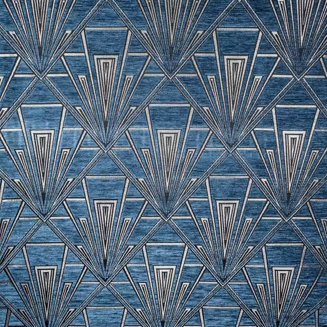 Fibre Naturelle Gatsby Fabric Decadence in Blue