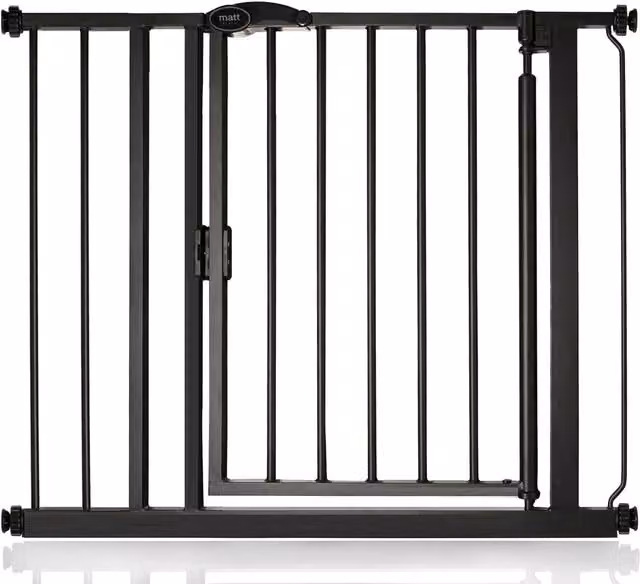 Bettacare Auto Close Extendable Stair Gate in Matt Black, Width: 89.4 cm - 96.4 cm