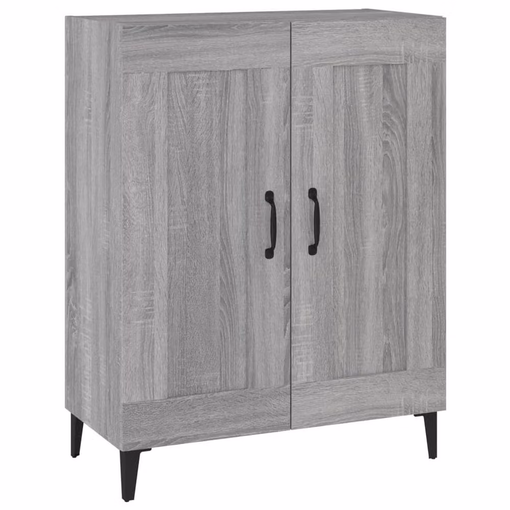 Berkfield Home Grey Sonoma Modern Sideboard, W: 69.5 cm, D: 34 cm, H: 90 cm – 2