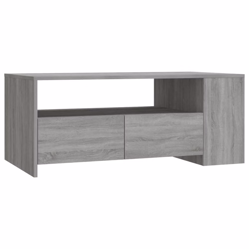 Berkfield Home Decorative Coffee Table in Grey Sonoma, W/D/H: 102 x 55 x 42 cm – 3