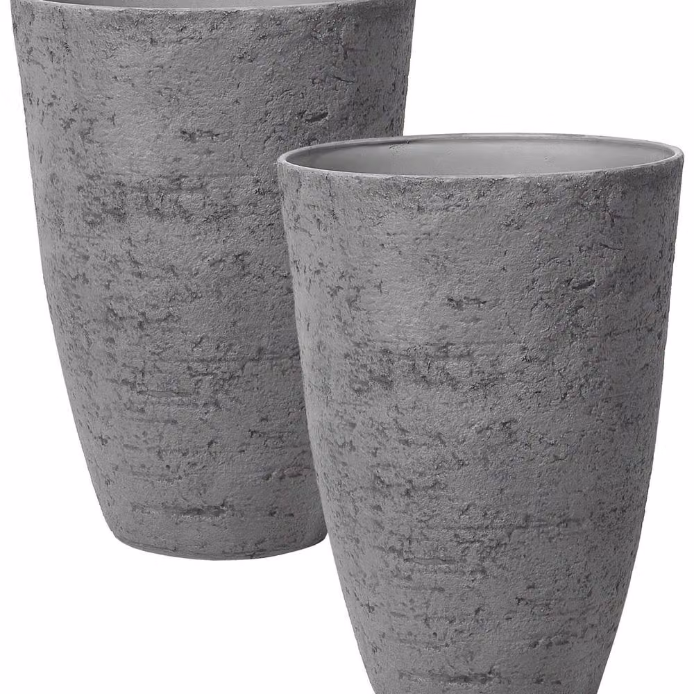 Wyld and Coco Grey Stone Tall Planter, W/D/H: 51 x 51 x 71 cm – 2