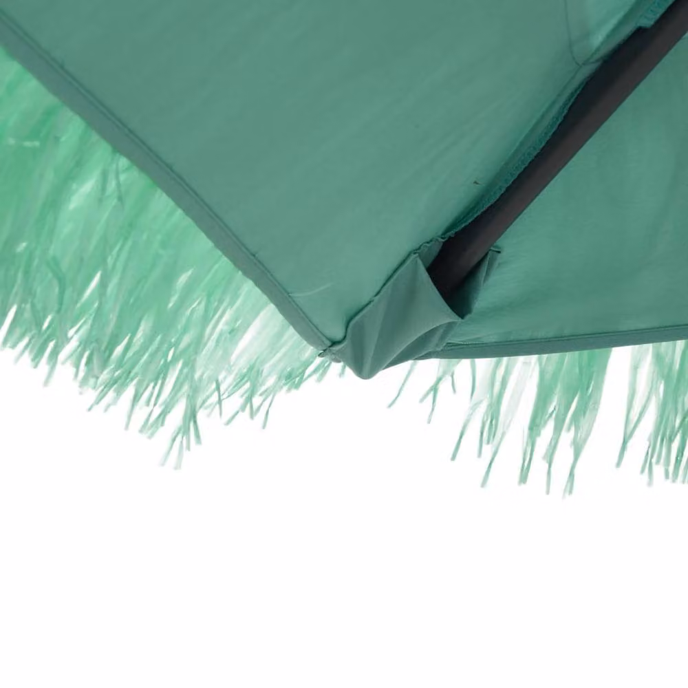 Berkfield Home Durable Green Garden Parasol with Steel Pole, W/D/H: 223 x 223 x 213 cm – 3