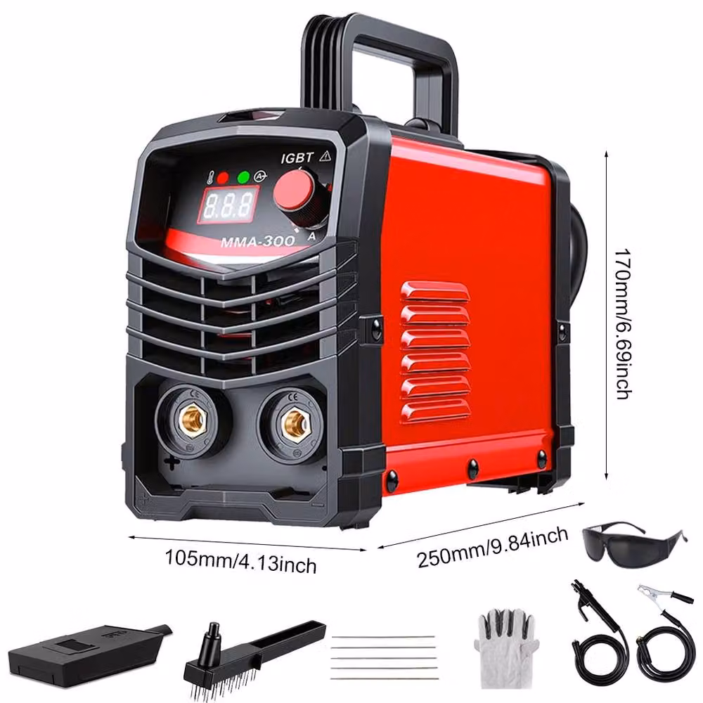 Ventryn Mini Inverter Welder ARC MMA-300 IGBT Electric Welding Machine, Red – 2