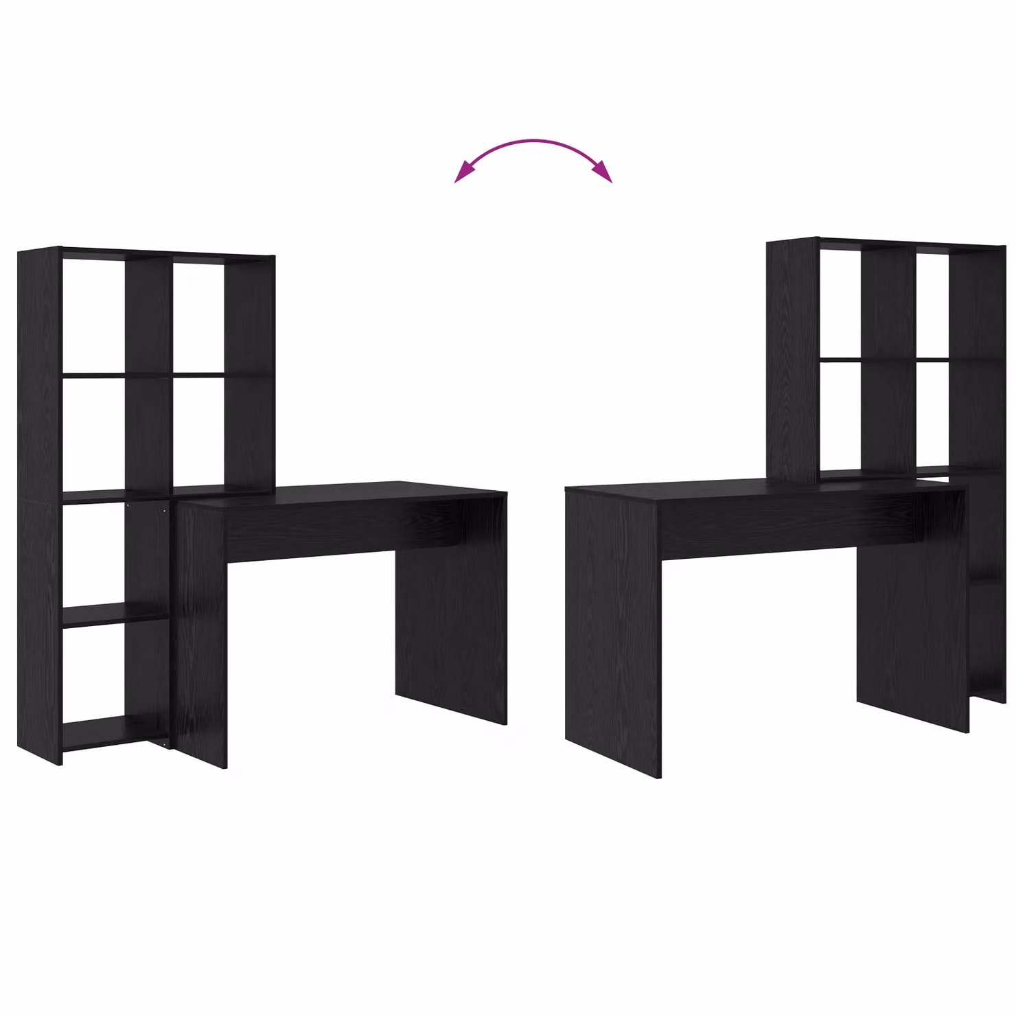 Berkfield Home Modern Storage Shelf in Black Oak Engineered Wood – 6