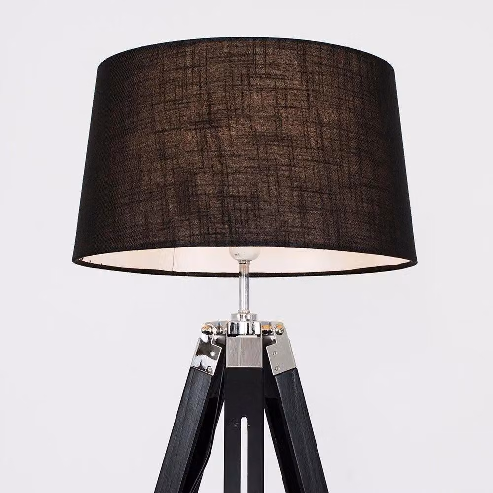 ValueLights Clipper Modern Black Floor Lamp with Cone Shade – 3