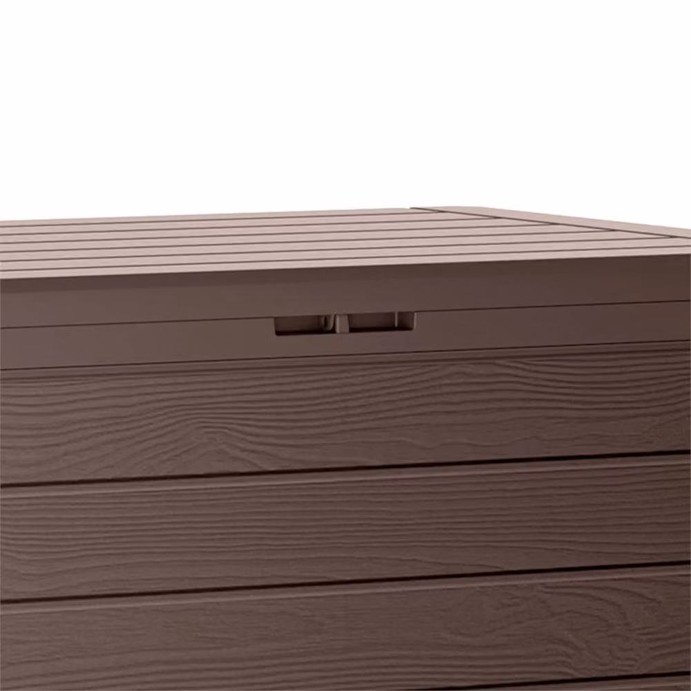 SPETLEK 190L Plastic Outdoor Garden and Balcony Storage Box in Brown – 3