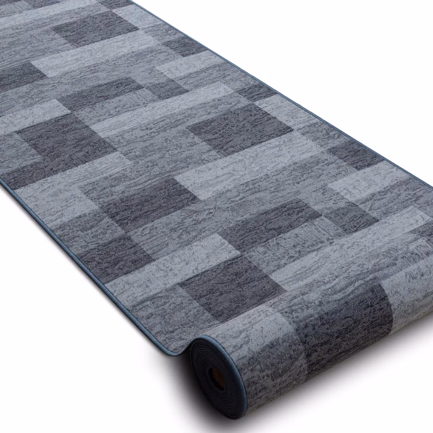 RugsX Icona Anti-Slip Geometric Runner in Grey, W/D: 120 x 120 cm – 2