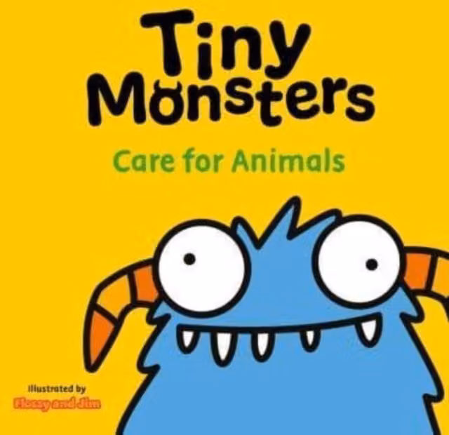 Tiny Monsters Care For Animals Board Book by Sweet Cherry Publishing, Multicolour