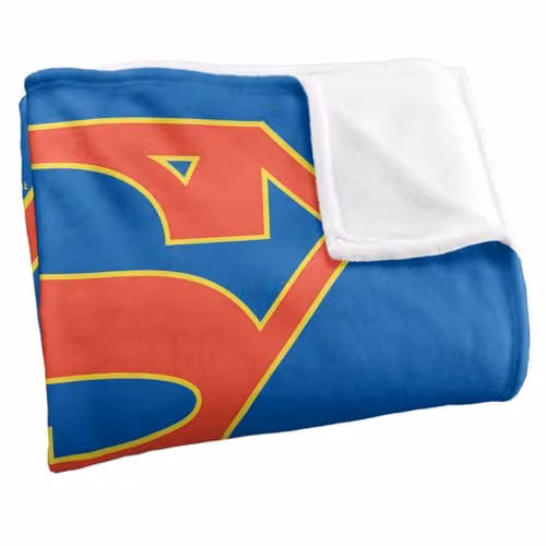 Warner Bros. Supergirl The TV Series Logo Silky Touch Super Soft Fleece Throw Blanket, Multicolour, W: 91.44 cm x L: 147 cm – 2