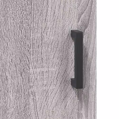 vidaXL Modern Grey Sonoma Highboard Sideboard with Hinged Doors and Internal Shelves – 2