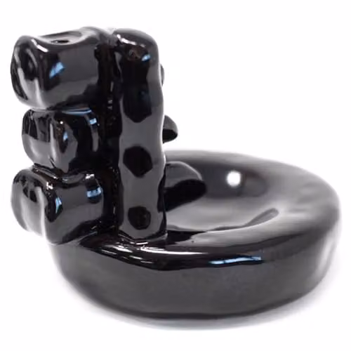 KDMD Back Flow Incense Burner in Black with Bamboo and Pool Design – 1