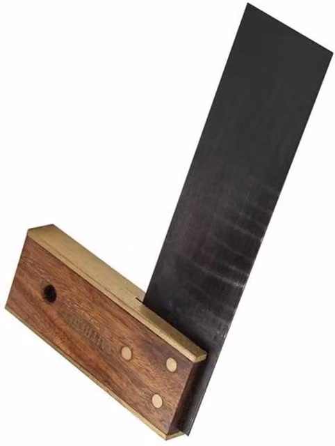Faithfull Carpenter's Try Square in Black and Brass, 150 mm