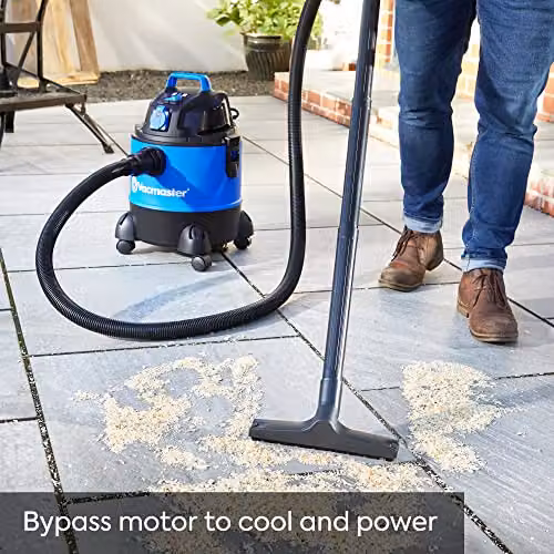 Vacmaster Multi 20 Wet and Dry Vacuum Cleaner with Power Take Off and Blow Function, Blue and Black, 20L – 5