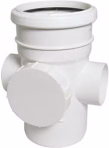 FloPlast Xtraflo 110mm Single Socket Access Downpipe in White
