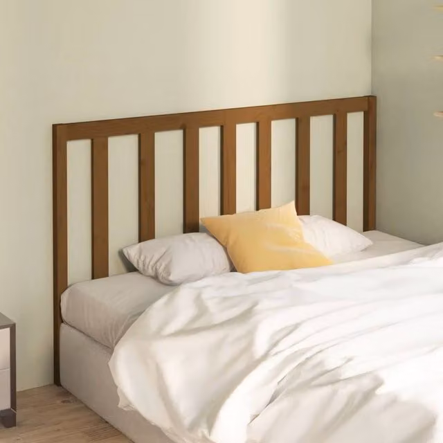 Berkfield Home Beautiful Bed Headboard in Honey Brown Solid Pine Wood, W: 166 cm, D: 4 cm, H: 100 cm – 1