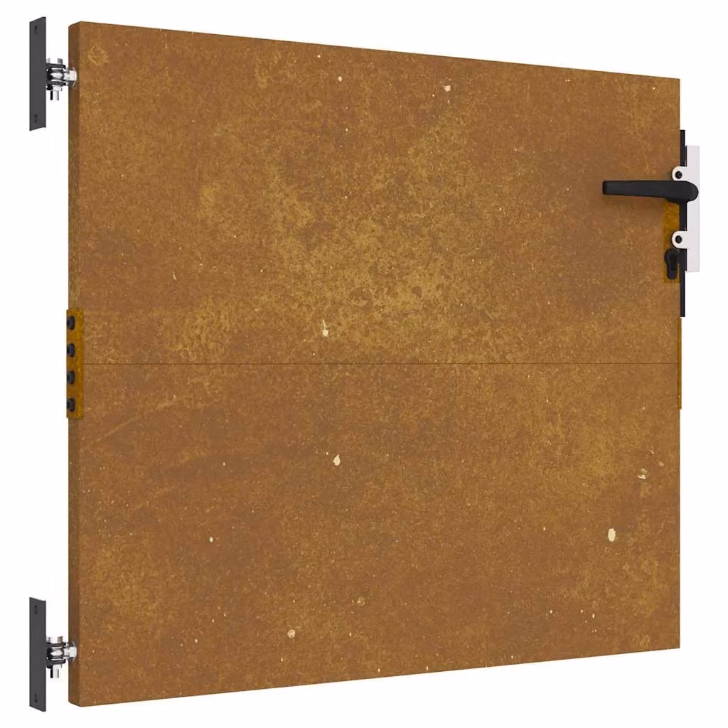 Berkfield Home Brown Corten Steel Garden Gate W: 85 cm, H: 75 cm – 2