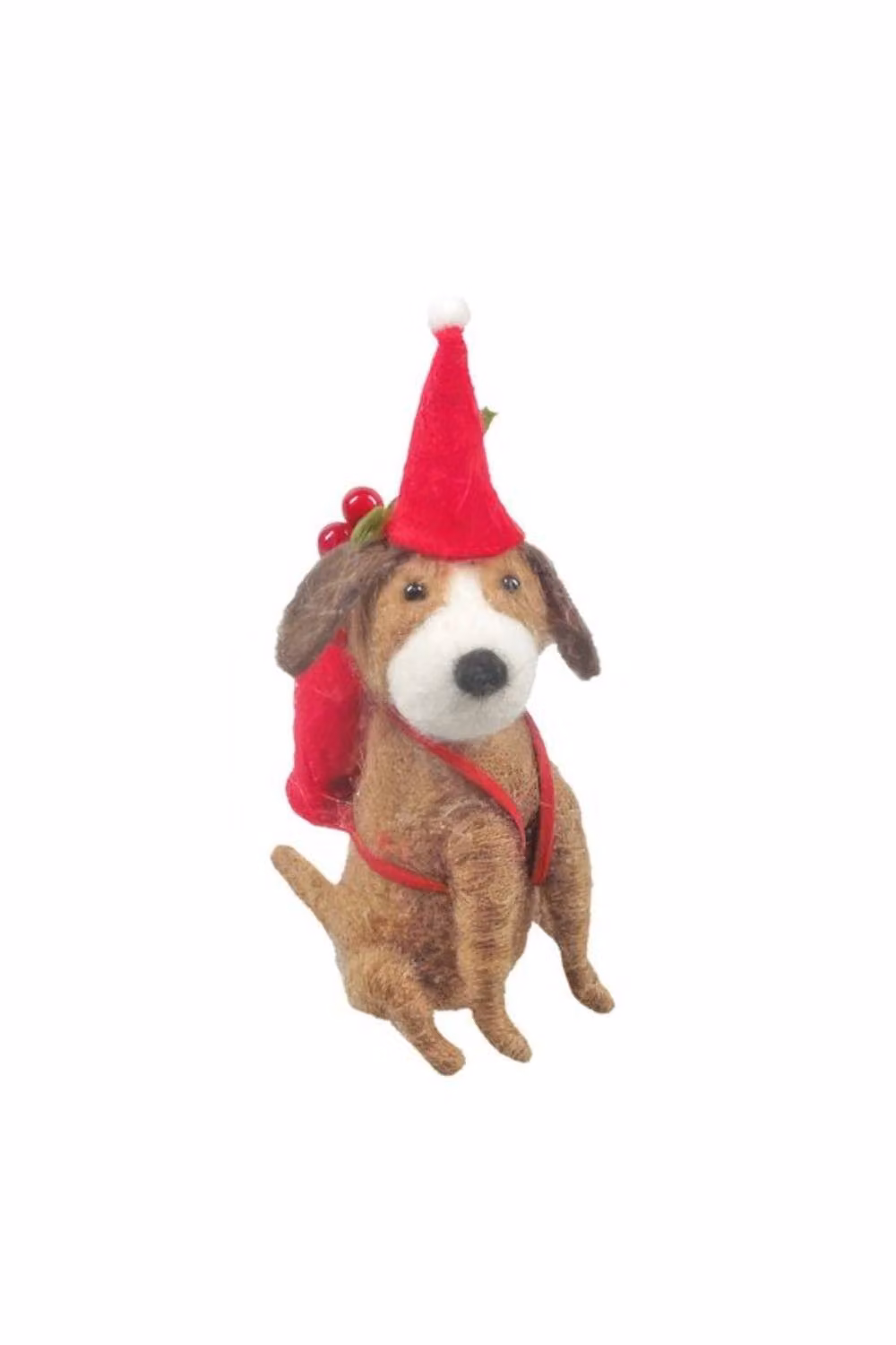 KDMD Brown Felt Beagle with Backpack Hanging Decoration, Height: 13 cm – 2