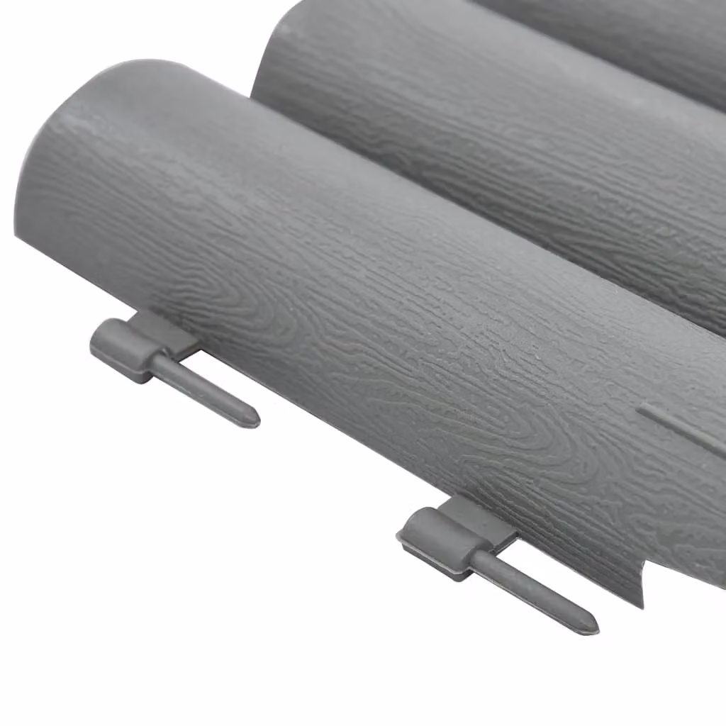 Berkfield Home Grey Plastic Lawn Edgings, 36 Pieces, 10 m – 3